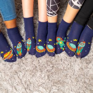 מארז 7 זוגות גרבי ילדים פוליז Mix & Fun, חלל