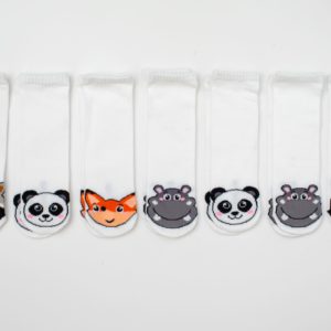 מארז 7 זוגות גרבי ילדים פוליז Mix & Fun, חיות
