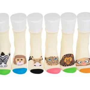 מארז 6 זוגות גרבי כותנה מעוצבים לבוגרים דגם אפריקה