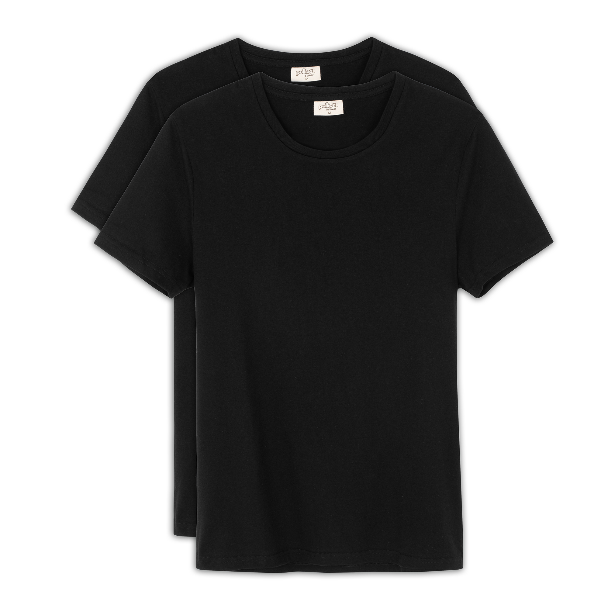 גברים מחשוף עגול צבע שחור2