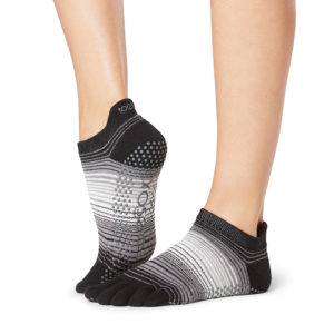 Full Toe Low Rise Grip Socks – גרב חמש אצבעות שלמות מכותנה – צבע סטטיק