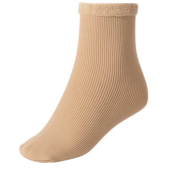 גרבי חורף תרמיות - צבע קרם