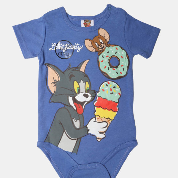 בגד גוף אינטרלוק בנים טום וג'רי, מידות 0M-24M