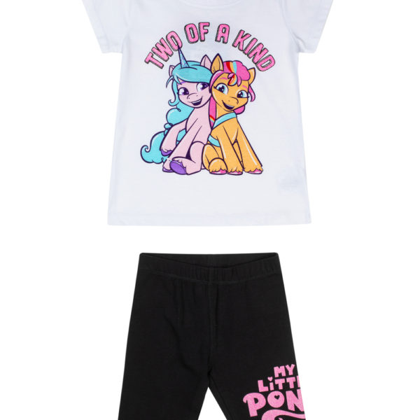 חליפת בנות שרוול קצר מיי ליטל פוני, מידות 2-8