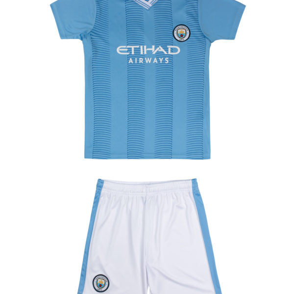 חליפת כדורגל בנים מנצ'סטר סיטי, דגם האלנד, מידות 4-10